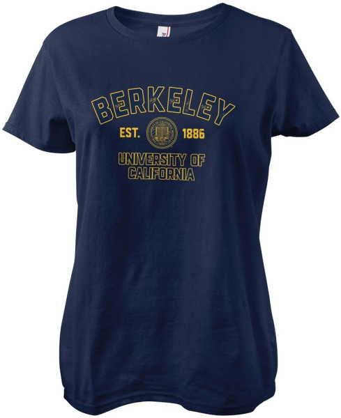 Berkeley University of California Est 1886 Girly Tee Damen T-Shirt Navy