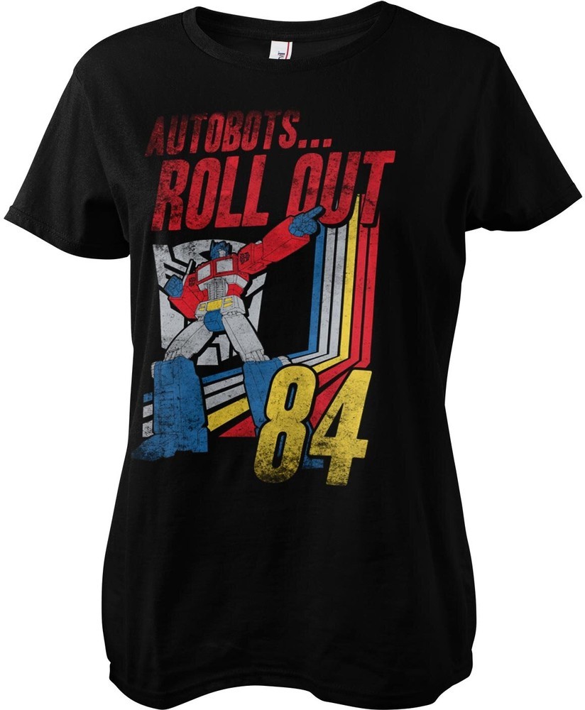Transformers Autobots - Roll Out Girly Tee Damen T-Shirt Schwarz - Damen