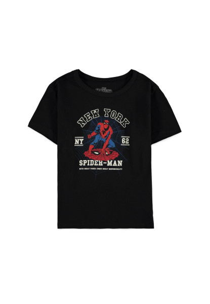Spider-Man - Boys Short Sleeved T-Shirt Black
