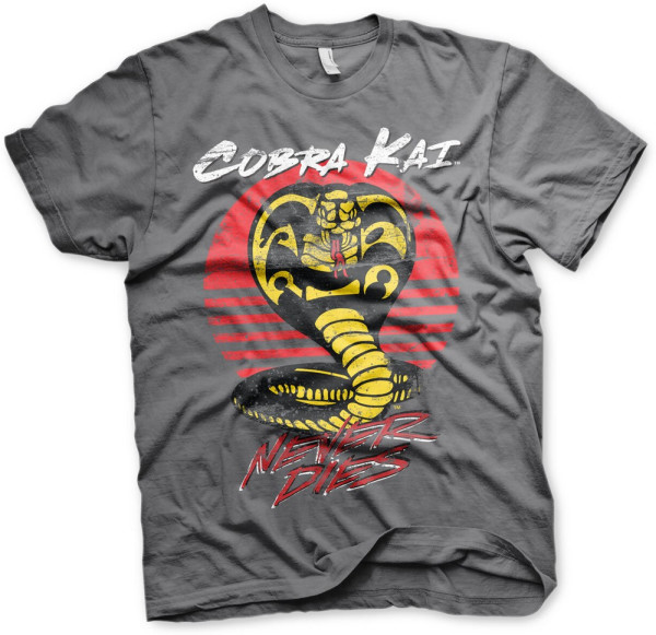 Cobra Kai Never Dies T-Shirt Dark-Grey