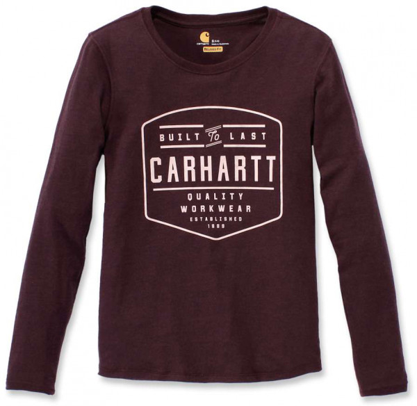 Carhartt Damen T-Shirt Graphic L/S T-Shirt Fudge Heather
