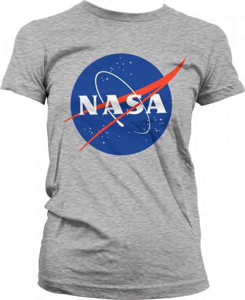 NASA Insignia Girly Tee Damen T-Shirt Heather-Grey