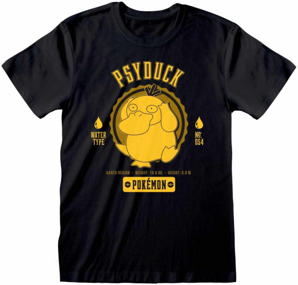 Pokémon Pokemon - Collegiate Psyduck (Unisex) T-Shirt Black
