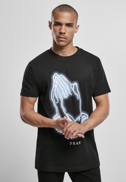 Mister Tee T-Shirt Pray Glow Tee Black