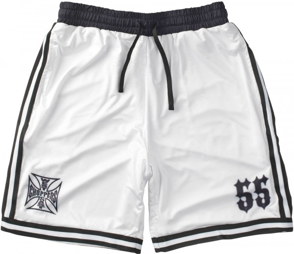 WCC West Coast Choppers Basketball Shorts 55 – White