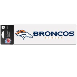 Denver Broncos Aufkleber Wordmark American Football Weiß/Blau