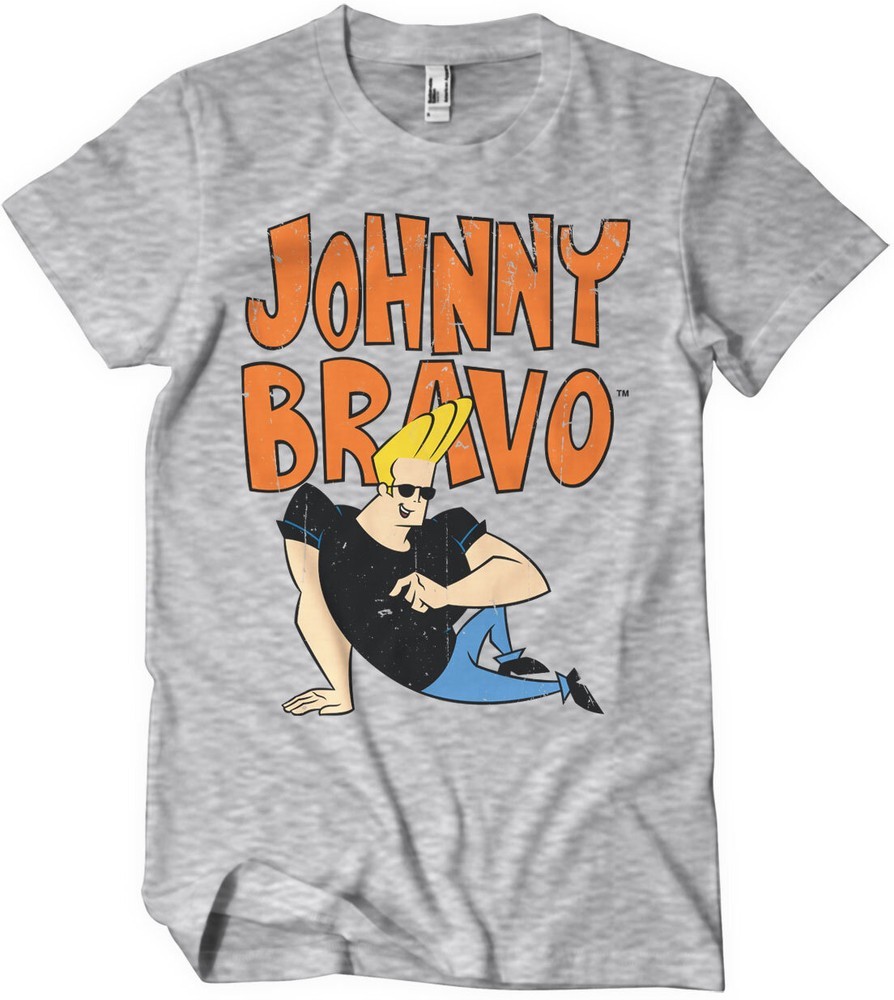Johnny Bravo T-Shirt Heathergrey - Herren / Unisex