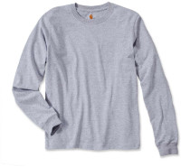 Carhartt T-Shirt Logo Long Sleeve T-Shirt Heather Grey Carhartt T-Shirt Logo Long Sleeve T-Shirt Heather Grey