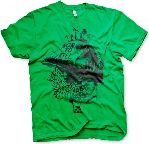 Full Metal Jacket Sayings T-Shirt Green