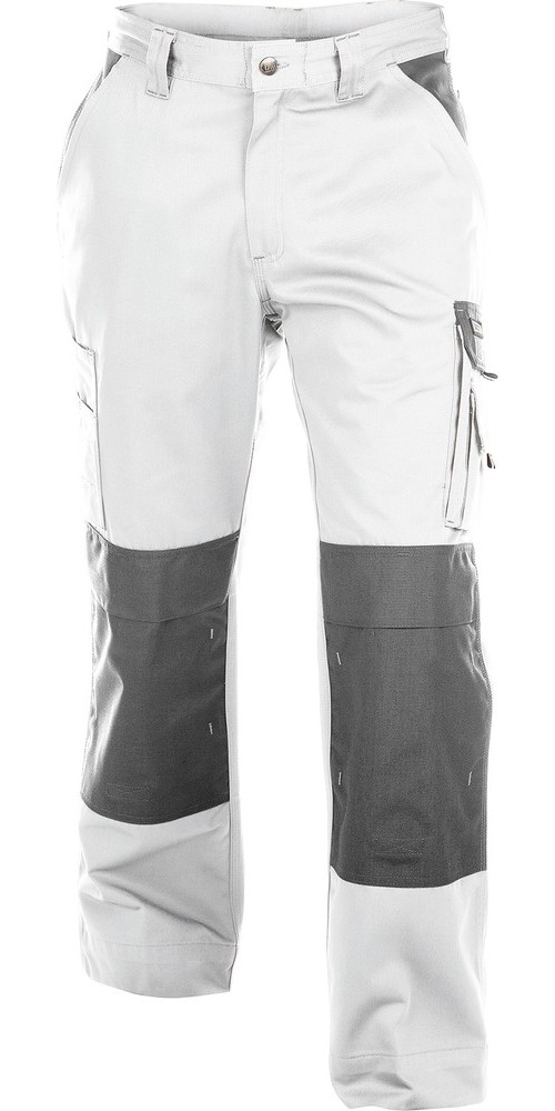 Dassy Zweifarbige Arbeitshose mit Kniepolstertaschen Boston PESCO61 Weiß/Zementgrau - Herren / Unisex