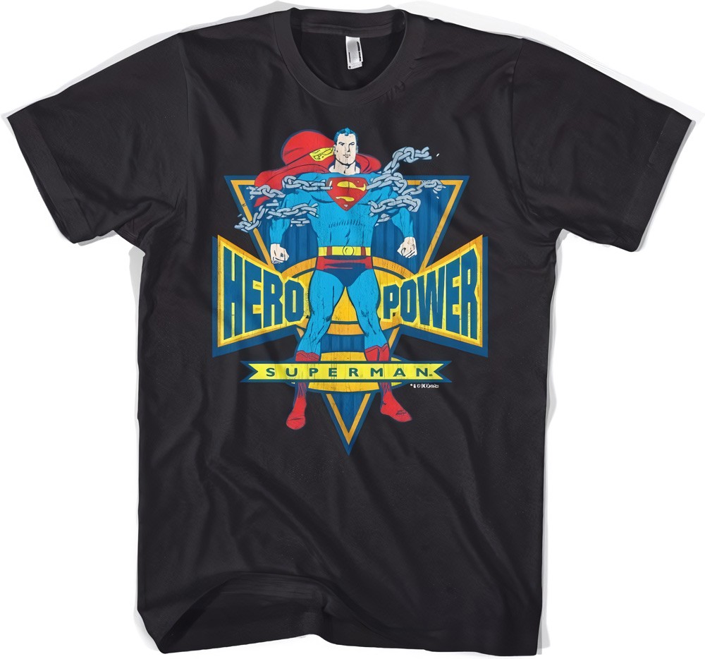 Superman World Hero T-Shirt Schwarz - Herren / Unisex