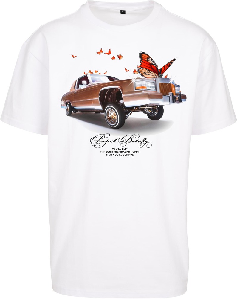 MT Upscale T-Shirt Pimp A Butterfly Oversize Tee Weiß - Herren / Unisex