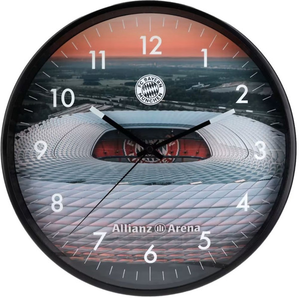 FC Bayern München Wanduhr Glow in the dark 35221