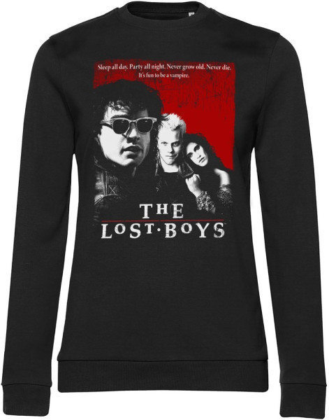 Lost Boys Girly Damen Sweatshirt Sweatshirt Black