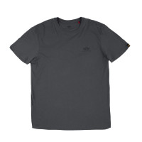 Alpha Industries Basic T Small Logo T-Shirt / Unisex Greyblack/Black
