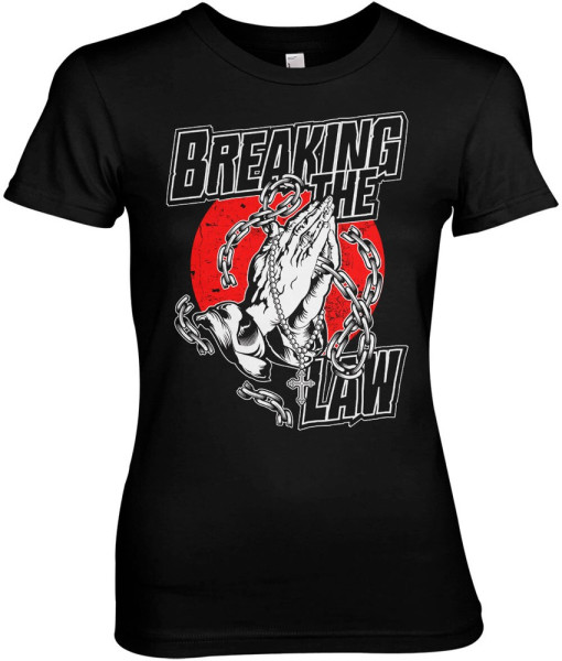 Judas Priest Breaking The Law Girly Tee Damen T-Shirt Black