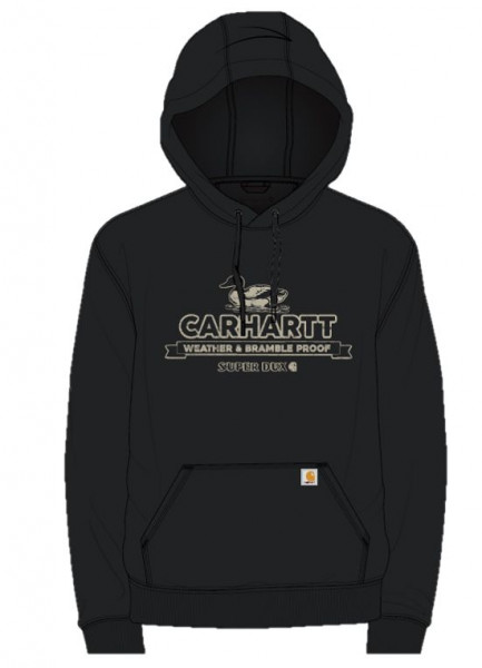 Carhartt Hoodie Midweight Super Dux Graphic Sweatshirt Black