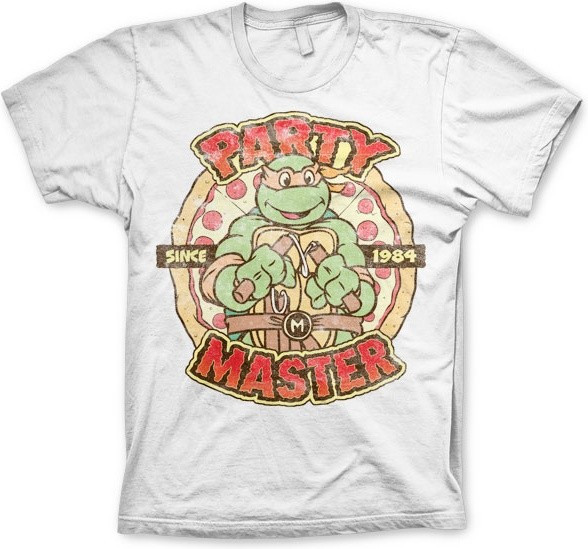 Teenage Mutant Ninja Turtles TMNT Party Master Since 1984 T-Shirt White