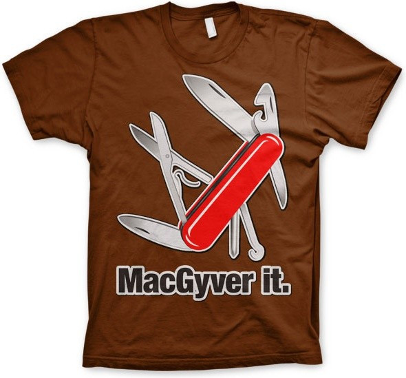 MacGyver It T-Shirt Brown