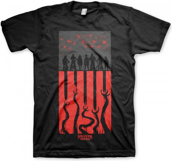 Stranger Things Flag T-Shirt Black