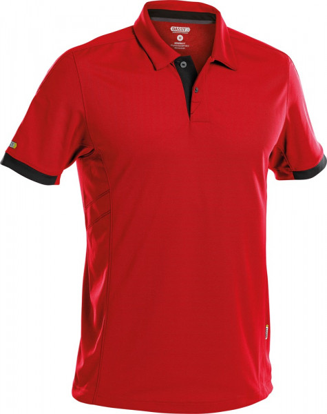 Dassy Poloshirt Traxion PES44 Rot/Schwarz