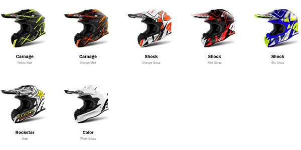 Airoh Terminator Open Vision Peak Carnage Orange Matt