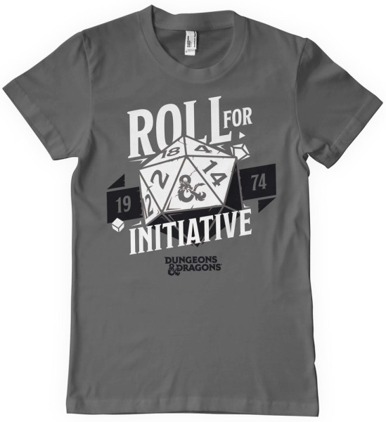 Dungeons & Dragons D&D Roll For Initiative T-Shirt