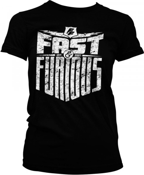 Fast & Furious Est. 2007 Girly Tee Damen T-Shirt Black