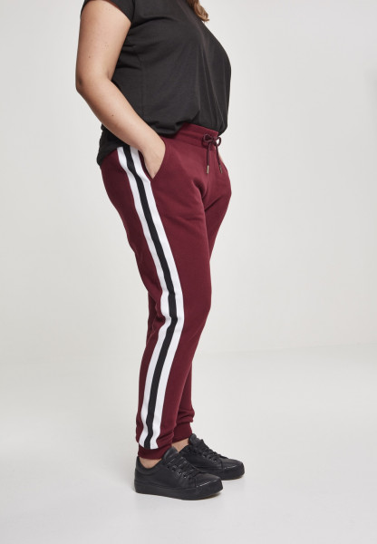 Urban Classics Women Trousers Ladies College Contrast Sweatpants Port/White/Black