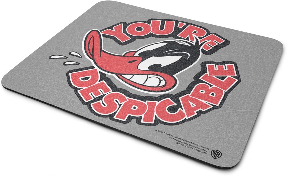 Looney Tunes Daffy Duck You're Despicable Mouse Pad 3-Pack Grau - Herren / Unisex