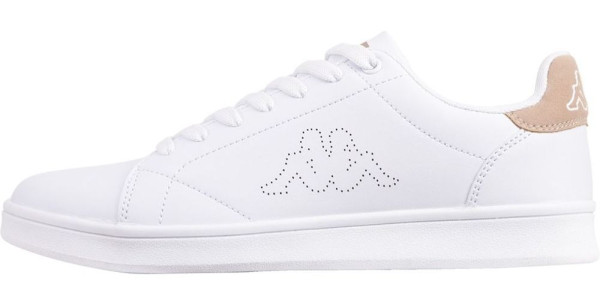 Kappa Unisex Sneaker mit buntem Fersendetail 243049