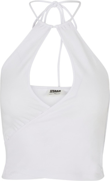 Urban Classics Damen Ladies Short Wraped Neckholder Top