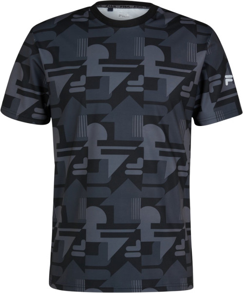Fila T-Shirt Recanti Aop Regular Tee Black Beauty React AOP