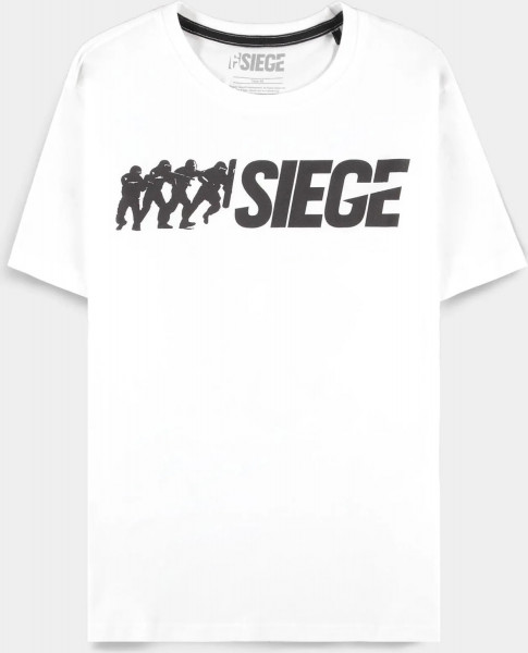 6-Siege - Men's Logo Short Sleeved T-shirt White