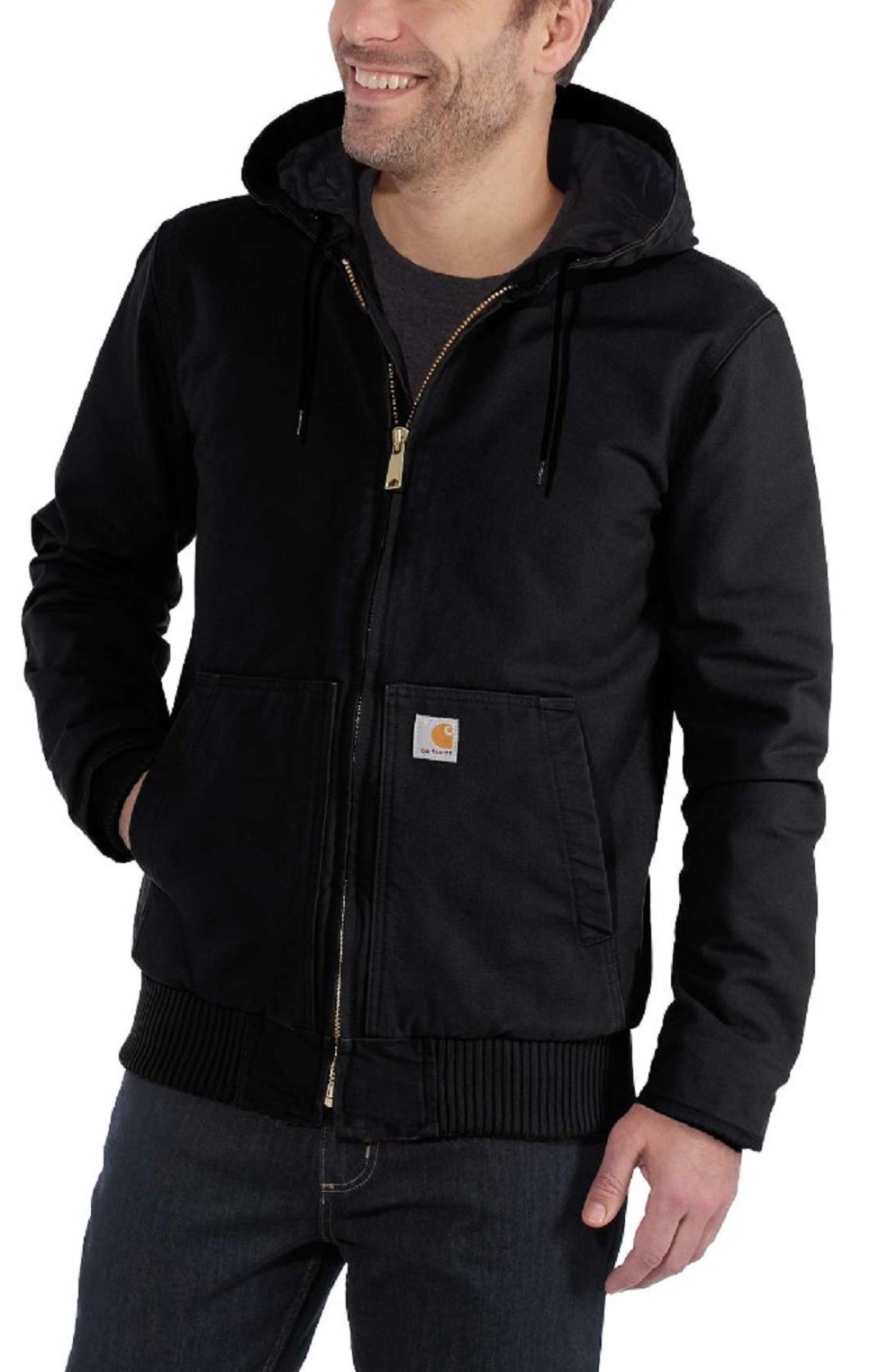 Carhartt Herren Jacke Duck Active Jacke Schwarz - Herren / Unisex
