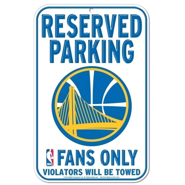 Golden State Warriors Parkplatzschild