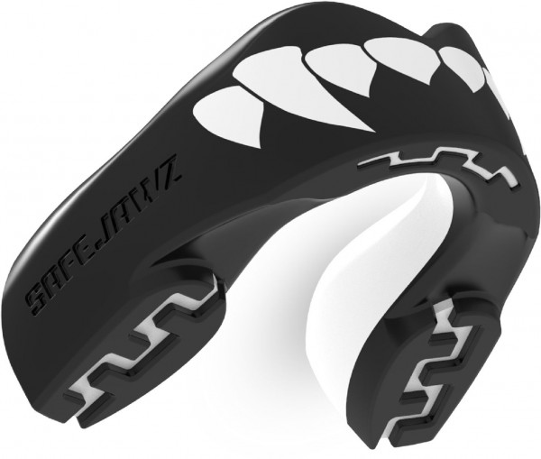 Safejawz Mundschutz Extro-Series Dracula Schwarz/Weiß-Senior