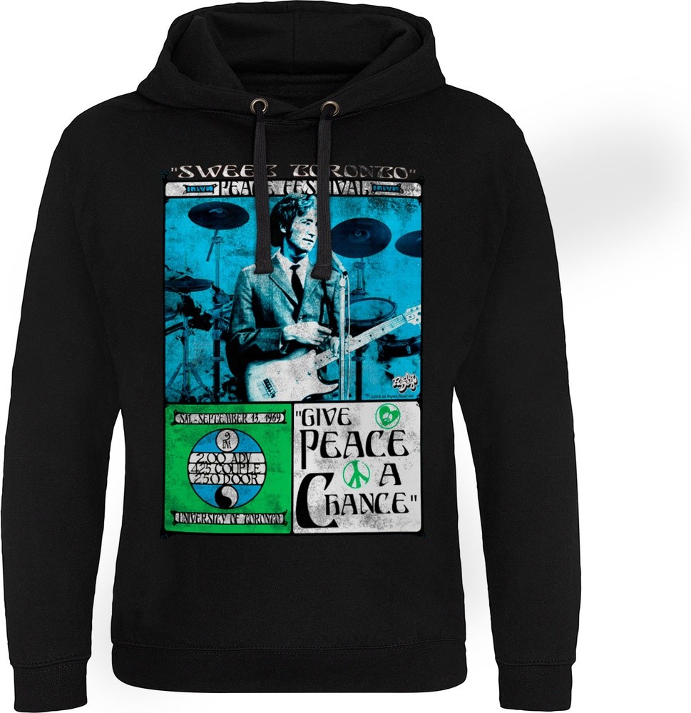 The Beatles John Lennon Toronto Peace Festival Epic Hoodie Schwarz - Herren / Unisex