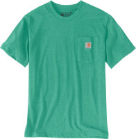Carhartt K87 Pocket S/S T-Shirt Sea Green Heather