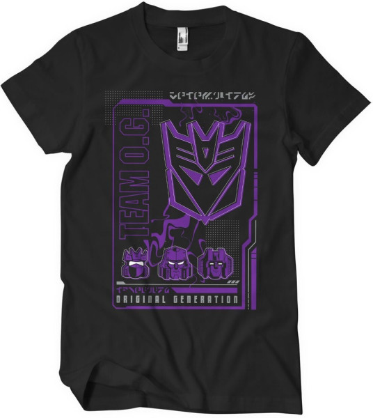 Transformers Decepticon Original Generation T-Shirt Black