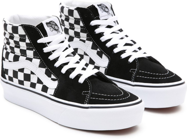 Vans Unisex Lifestyle Classic FTW Sneaker Ua Sk8-Hi Platform 2.0 Checkerboard/True White