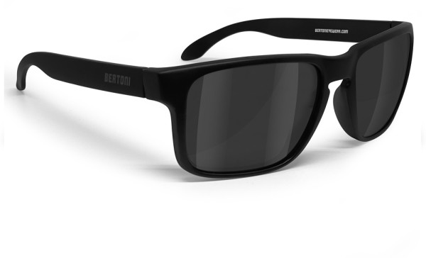 Bertoni Sportbrille Eyewear Roger 01 Black/Smoke 676-ROGER01
