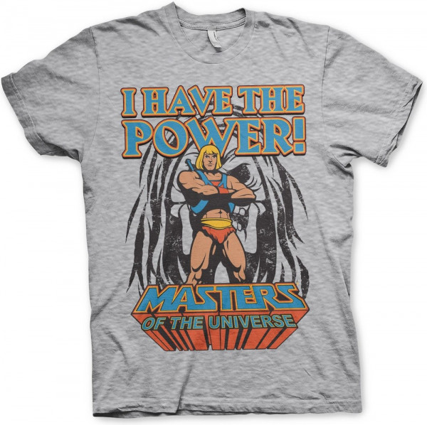 Masters Of The Universe I Have The Power T-Shirt Heather-Grey