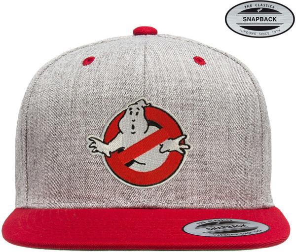 Ghostbusters Premium Snapback Cap Heather-Grey-Red