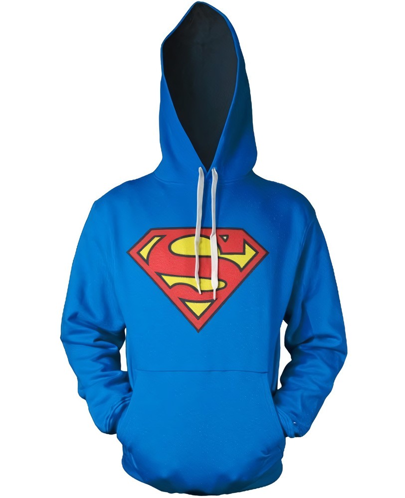 Superman Shield Hoodie Blau - Herren / Unisex