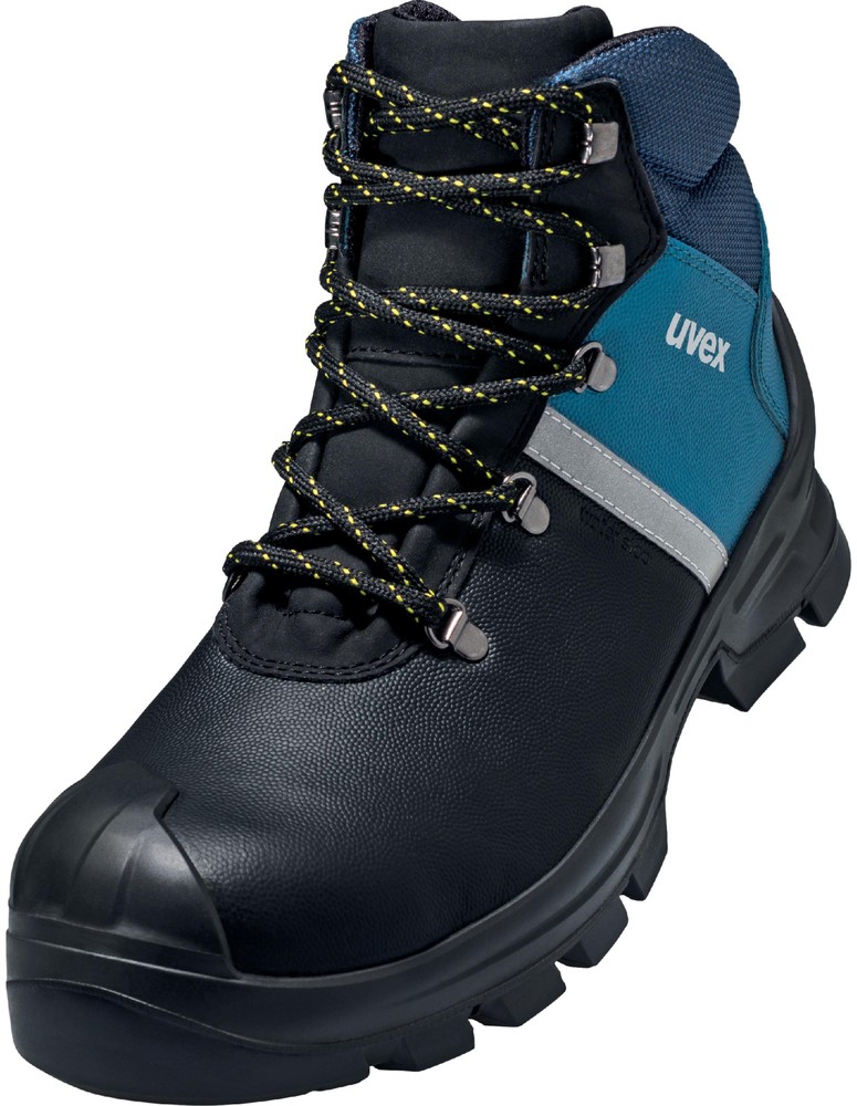 Uvex Sicherheitsschuh Stiefel 6513 Schwarz/Blau - Herren / Unisex