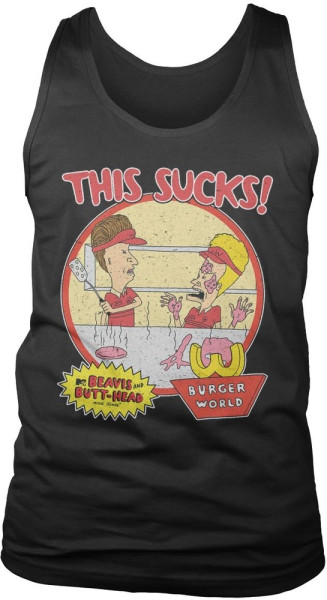 Beavis and Butt-Head This Sucks Tank Top Black