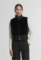 Urban Classics Damen Vest Ladies Cropped Faux Fur TB7933