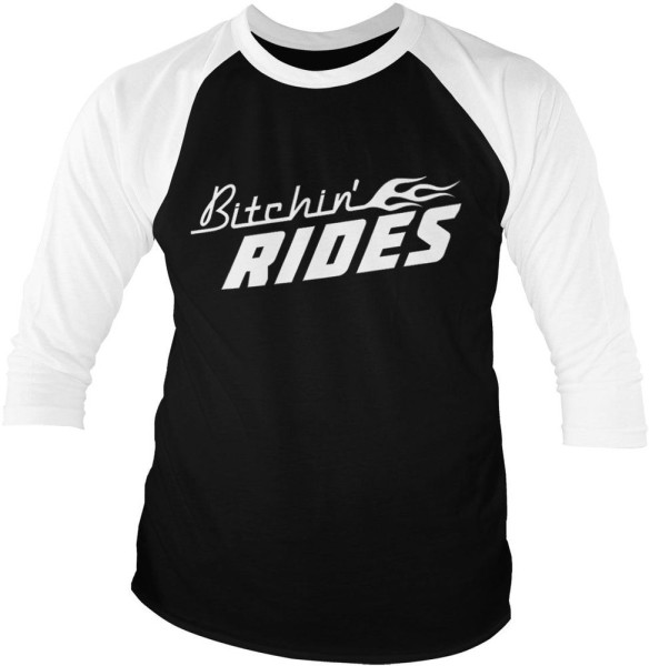 Bitchin' Rides Logo Baseball 3/4 Sleeve Tee DC-19-BR001-H83-5