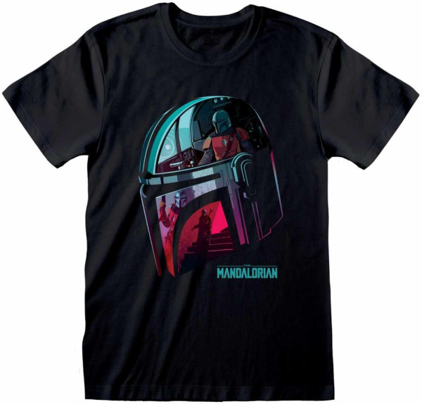 Star Wars Mandalorian - Helmet Reflection (Unisex) T-Shirt Black